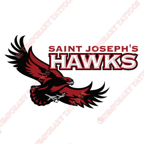 St. Josephs Hawks Customize Temporary Tattoos Stickers NO.6368